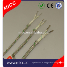 Cabo de termopar isolado de aço inoxidável de fibra de vidro MICC
